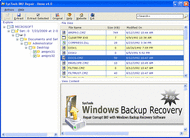 Microsoft Windows Backup Recovery screenshot